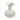 pumpkin shaped white ceramic vase 20cm