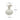 white ceramic pumpkin shaped vase 20cm