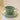 embossed green ceramic coffee cup and saucer 100ml