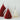 Luna Handmade Scented Origami Christmas Tree Candle - Red